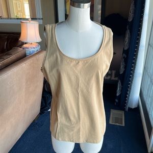 Jones New York Signature tan tank with scoop neck. Size XL